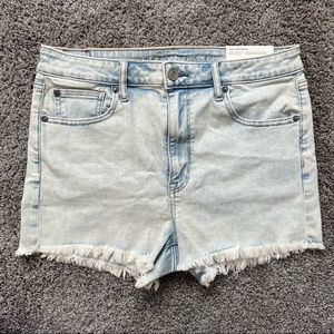 American Eagle Super HiRise Shortie Next Level Stretch Light Blue Womens ￼12 NWT